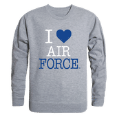 W Republic I Love Crewneck Sweatshirt Air Force Falcons 552-242