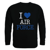 W Republic I Love Crewneck Sweatshirt Air Force Falcons 552-242