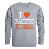 W Republic I Love Crewneck Sweatshirt Pacific University Boxers 552-248