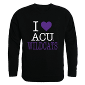 W Republic I Love Crewneck Sweatshirt Abilene Christian Wildcats 552-257