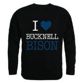 W Republic I Love Crewneck Sweatshirt Bucknell University Bisons 552-273