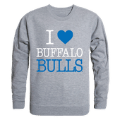 W Republic I Love Crewneck Sweatshirt Buffalo Bulls 552-274