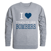W Republic I Love Crewneck Sweatshirt Ithaca College Bombers 552-316