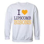 W Republic I Love Crewneck Sweatshirt Lipscomb Bisons 552-328