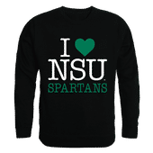 W Republic I Love Crewneck Sweatshirt Norfolk State Spartans 552-350