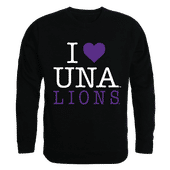 W Republic I Love Crewneck Sweatshirt North Alabama Lions 552-351