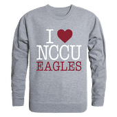 W Republic I Love Crewneck Sweatshirt North Carolina Central Eagles 552-353