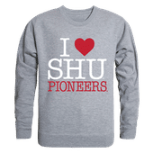 W Republic I Love Crewneck Sweatshirt Sacred Heart Pioneers 552-372