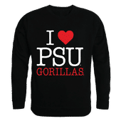 W Republic I Love Crewneck Sweatshirt Pitt State Gorillas 552-427