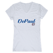 W Republic Women's Script Tee Shirt Depaul Blue Demons 555-121