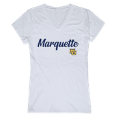 W Republic Women's Script Tee Shirt Marquette Golden Eagles 555-130