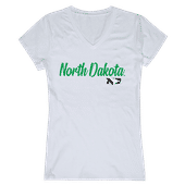 W Republic Women's Script Tee Shirt University Of North Dakota 555-141