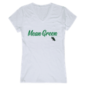 W Republic Women's Script Tee Shirt North Texas Mean Green 555-195