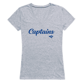 W Republic Women's Script Tee Shirt Christopher Newport Captains 555-279