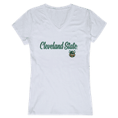 W Republic Women's Script Tee Shirt Cleveland State University 555-282