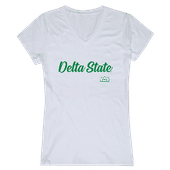 W Republic Women's Script Tee Shirt Delta State University Statesmen 555-289