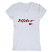 W Republic Women's Script Tee Shirt Rider University Broncos 555-368