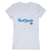 W Republic Women's Script Tee Shirt Fort Lewis College 555-437