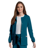Landau Scrub Zone 3 Pocket Scrub Jacket For Women 75221