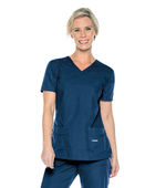 Landau Essentials 4 Pocket Scrub Top For Women 8111