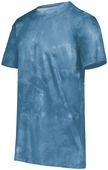 Holloway Adult Cotton-Touch Poly Cloud Tee 222596 COLUMBIA BLUE CLOUD PRINT Primary