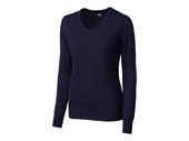 Cutter & Buck Ladies L/S Douglas V-Neck LCS04774