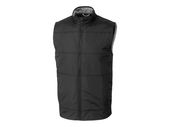 Cutter & Buck Mens Stealth Hybrid Quilted Full Zip Vest MCC00008