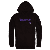 W Republic Script Hoodie University Of Evansville Purple Aces 558-424