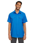 Columbia Men's Utilizer Ii Solid Performance Short-Sleeve Shirt 1577761 AZURE BLUE Primary