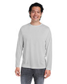 Core 365 Adult Fusion Chromasoft Performance Long-Sleeve T-Shirt CE111L PLATINUM Primary
