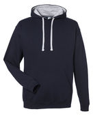 Just Hoods By Awdis Adult 80/20 Midweight Varsity Contrast Hooded Sweatshirt JHA003