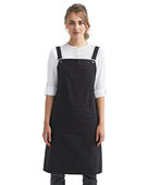 Artisan Collection By Reprime Cross Back Barista Apron RP129 BLACK Primary