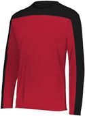 Holloway Momentum Team Long Sleeve Tee 223502 SCARLET/BLACK Primary