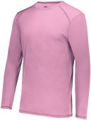 Youth Super Soft-Spun Poly Long Sleeve T Shirt DUSTY ROSE Primary