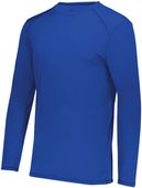 Augusta Youth Super Soft-Spun Poly Long Sleeve Tee 6846 ROYAL Primary