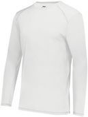 Augusta Youth Super Soft-Spun Poly Long Sleeve Tee 6846 WHITE Primary