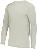Augusta Youth Super Soft-Spun Poly Long Sleeve Tee 6846 OYSTER Primary