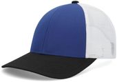 Pacific Headwear Low-Pro Trucker Cap P114 ROYAL/WHITE/BLACK Primary