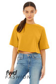 Bella+Canvas Womens Jersey Crop Tee 6482 MUSTARD Primary