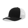 Decky Mid Prof 6Panel Cotton Trucker 6021 BLK/WHT Primary