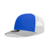 Decky Mid Prof 6Panel Cotton Trucker 6021 HGY/RYL/WH Primary