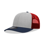 Decky Mid Prof 6Panel Cotton Trucker 6021 NVY/HGY/CA Primary