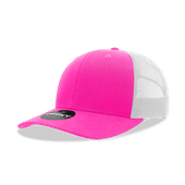 Decky Mid Prof 6Panel Cotton Trucker 6021 HPK/WHT Primary