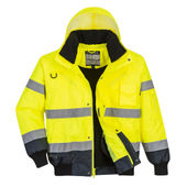 Portwest 3In1 Bomber Jacket UC465 YELLOW/NAVY Primary