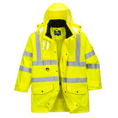 Portwest Hi-Vis 7In1 Jacket US427 YELLOW Primary