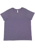 LAT Sportswear Ladies Curvy Fine Jersey Tee WISTERIA BLACKOUT Primary