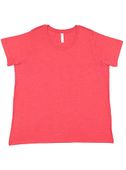 LAT Sportswear Ladies Curvy Fine Jersey Tee VINTAGE RED Primary