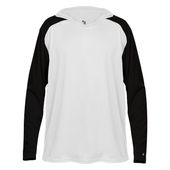 Badger Breakout Hood Tee 423500 WHITE/BLACK Primary