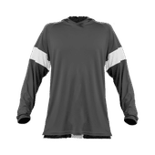 Alleson 545Lsy Contender Long Sleeve A00385 CHARCOAL SOLID/WHITE Primary