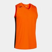 Joma Mens/Boys Cancha III Tshirt Sleeveless 101573 ORANGE-BLACK Primary